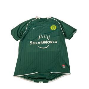 Mens NIKE Green Vintage Rare 2010 Solarworld Portland Timbers Jersey Sz M